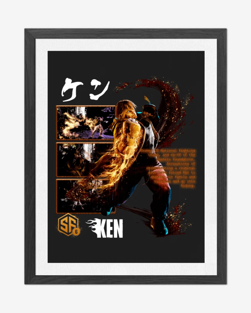Cuadro decorativo Negro de SF6 Ken