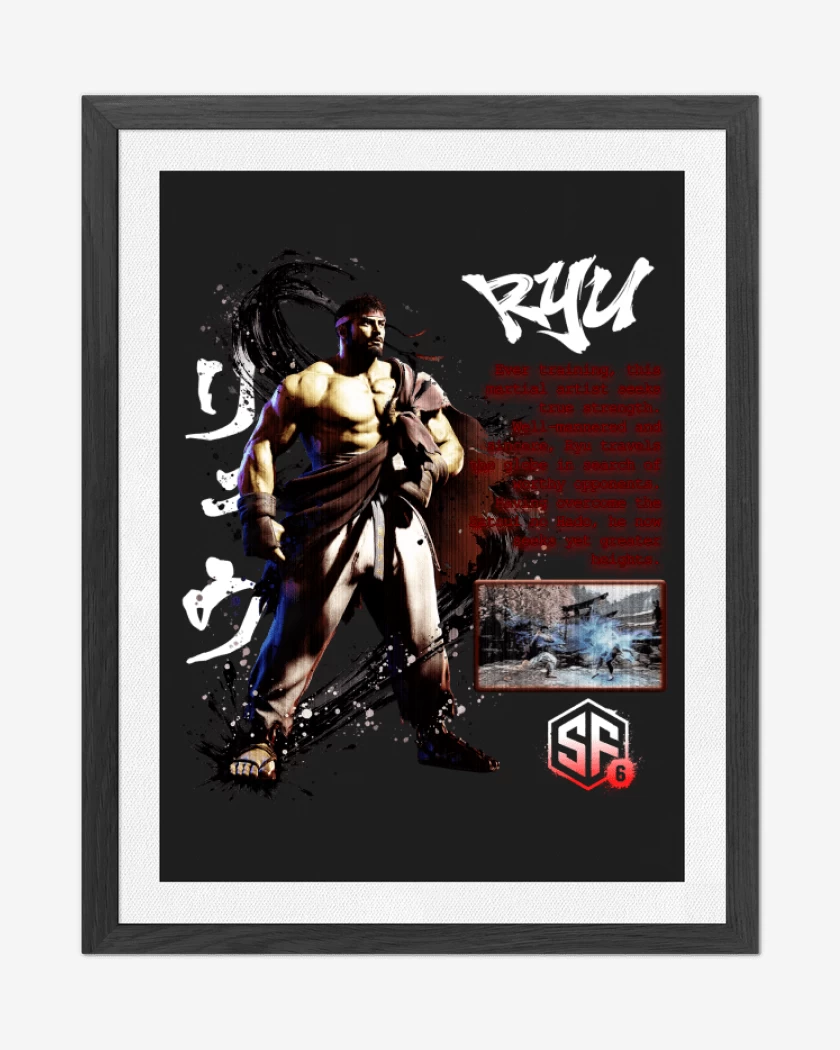 Cuadro decorativo Negro de SF6 Ryu
