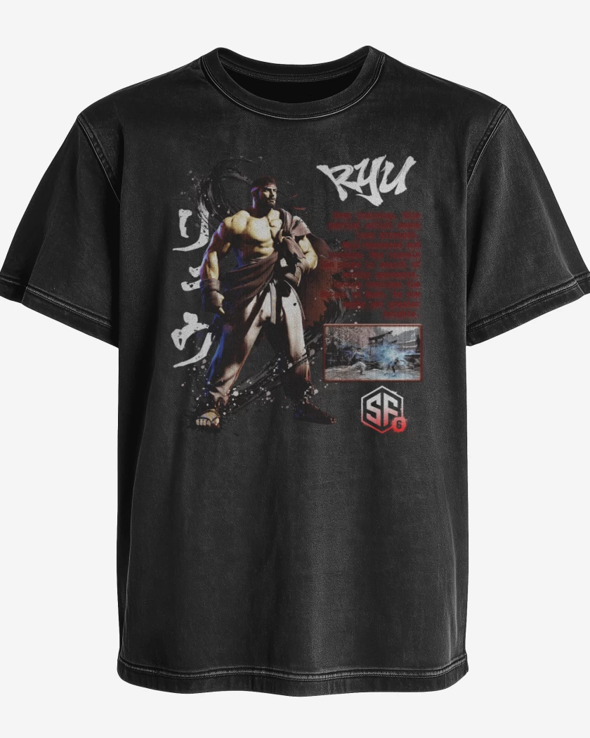 Polera desgastada SF6 Ryu