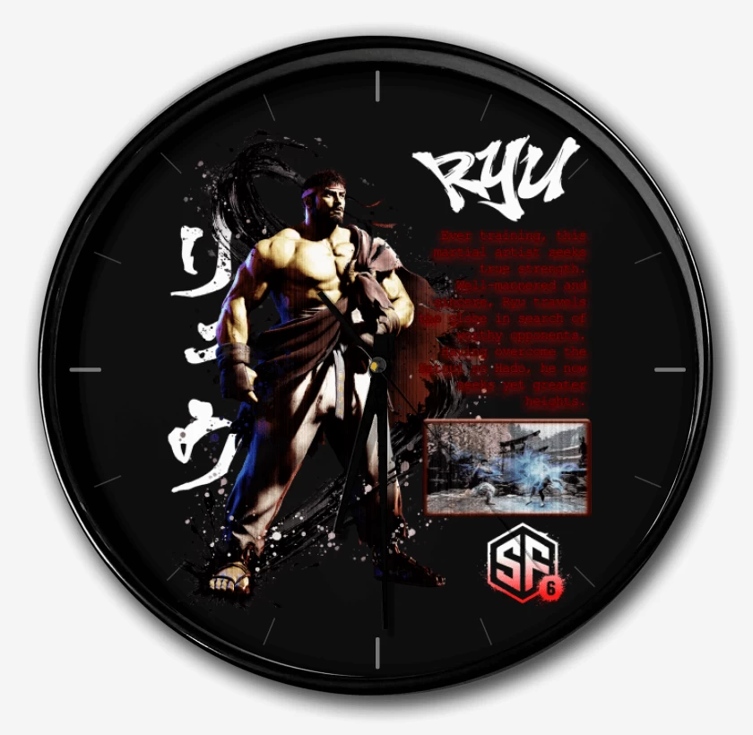 Reloj Negro de SF6 Ryu