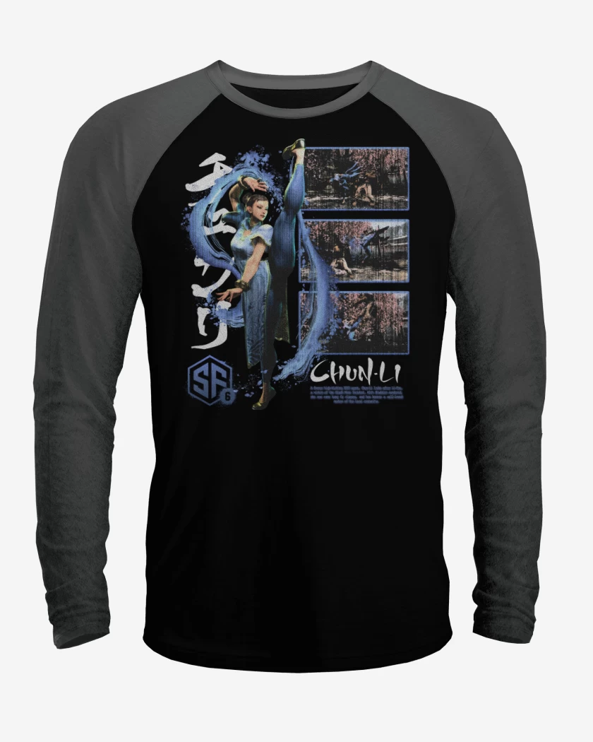 Polera Raglan SF6 Chun Li