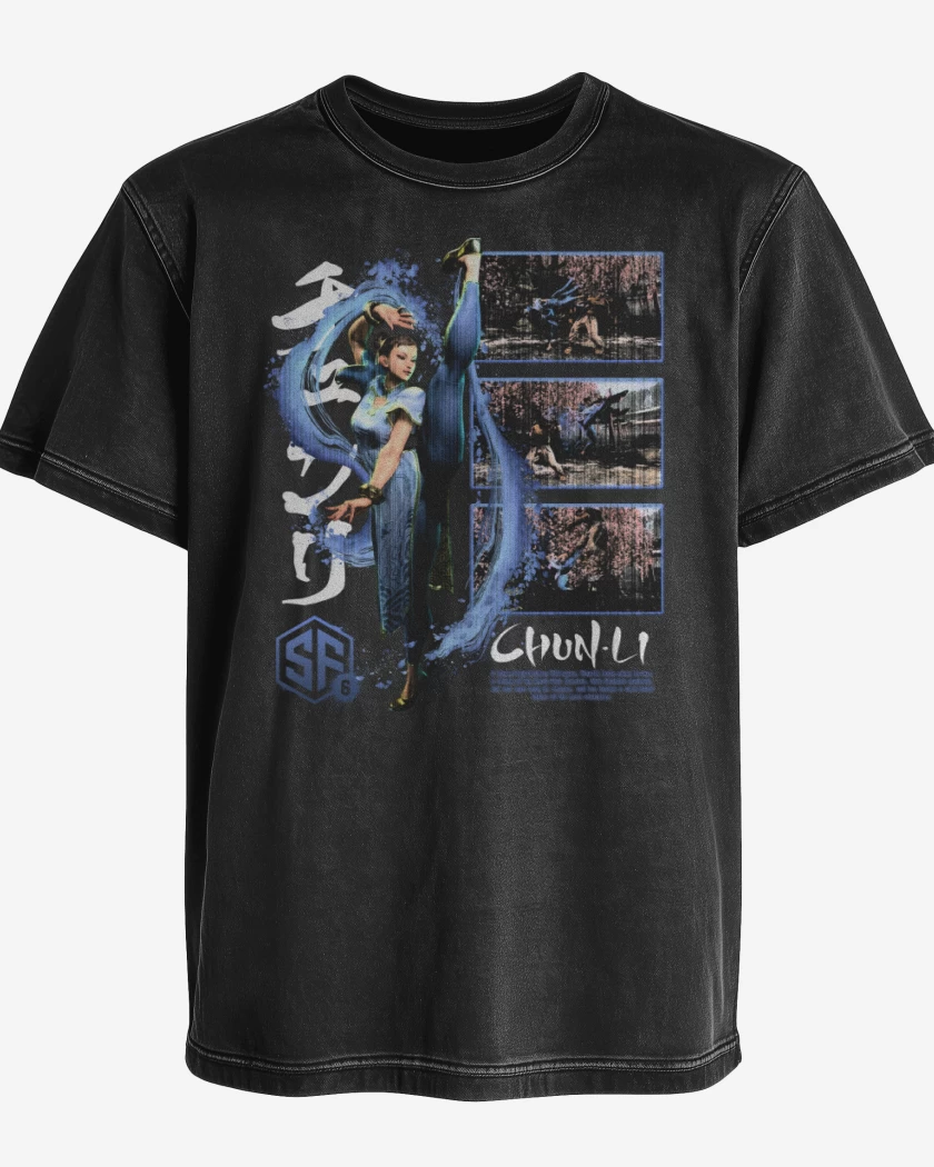 Polera desgastada SF6 Chun Li