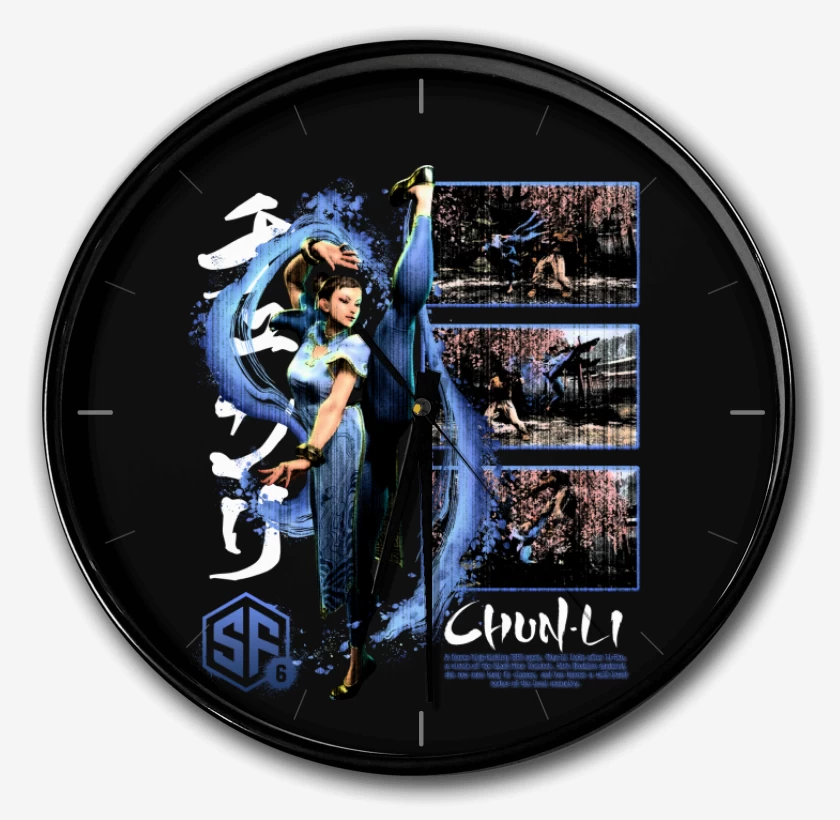 Reloj Negro de SF6 Chun Li