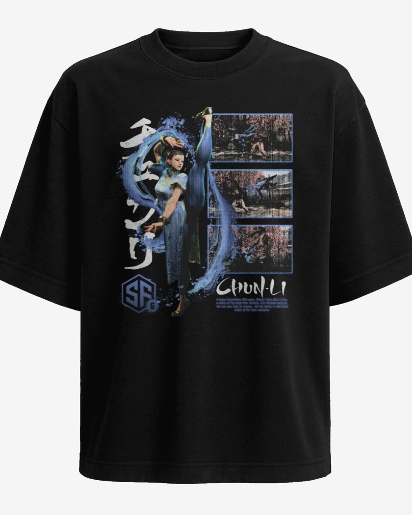Polera Oversize SF6 Chun Li
