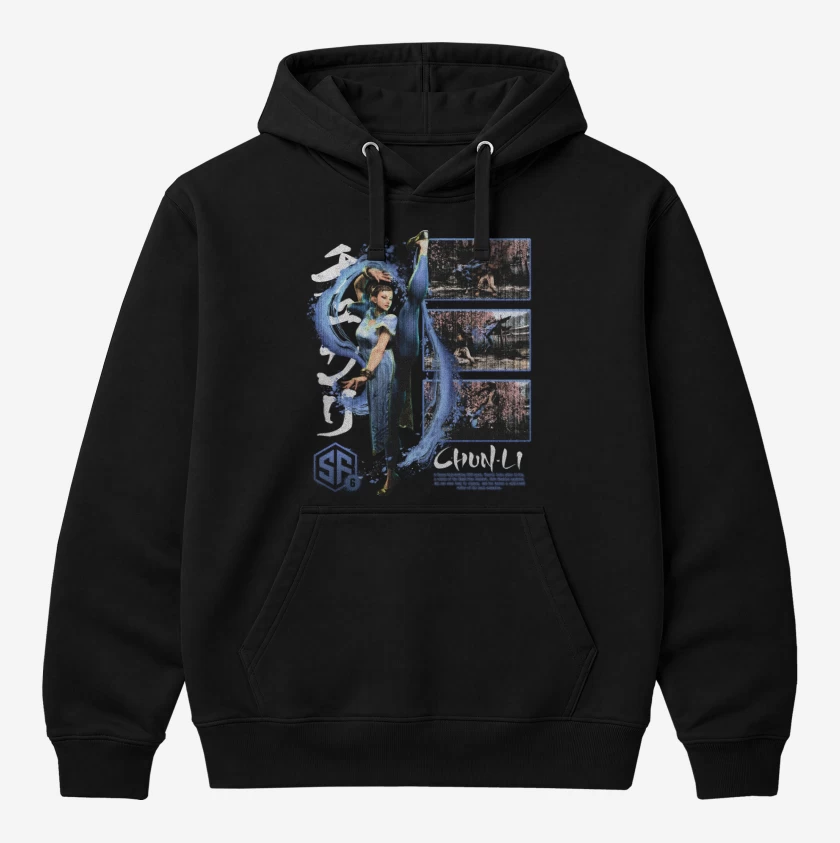 Polerón Canguro Negro de SF6 Chun Li