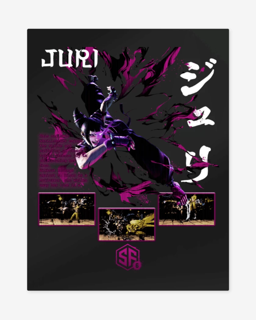 Print metalico Negro de SF6 Juri