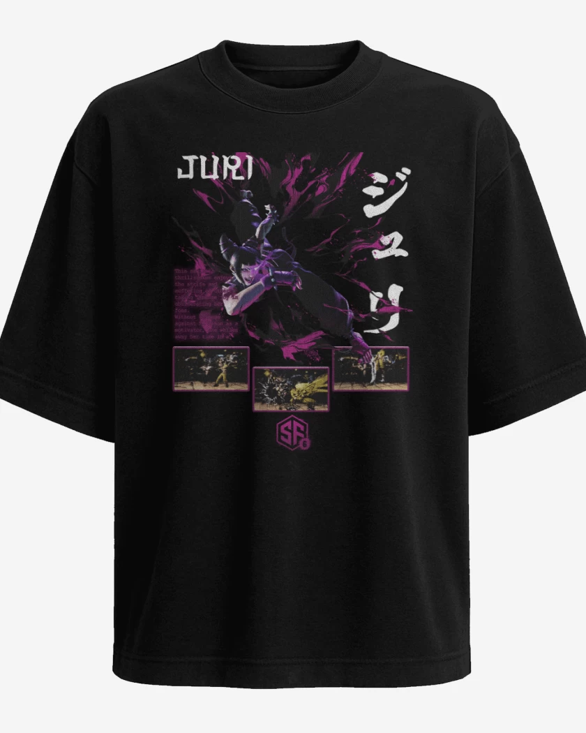 Polera Oversize Negro de SF6 Juri