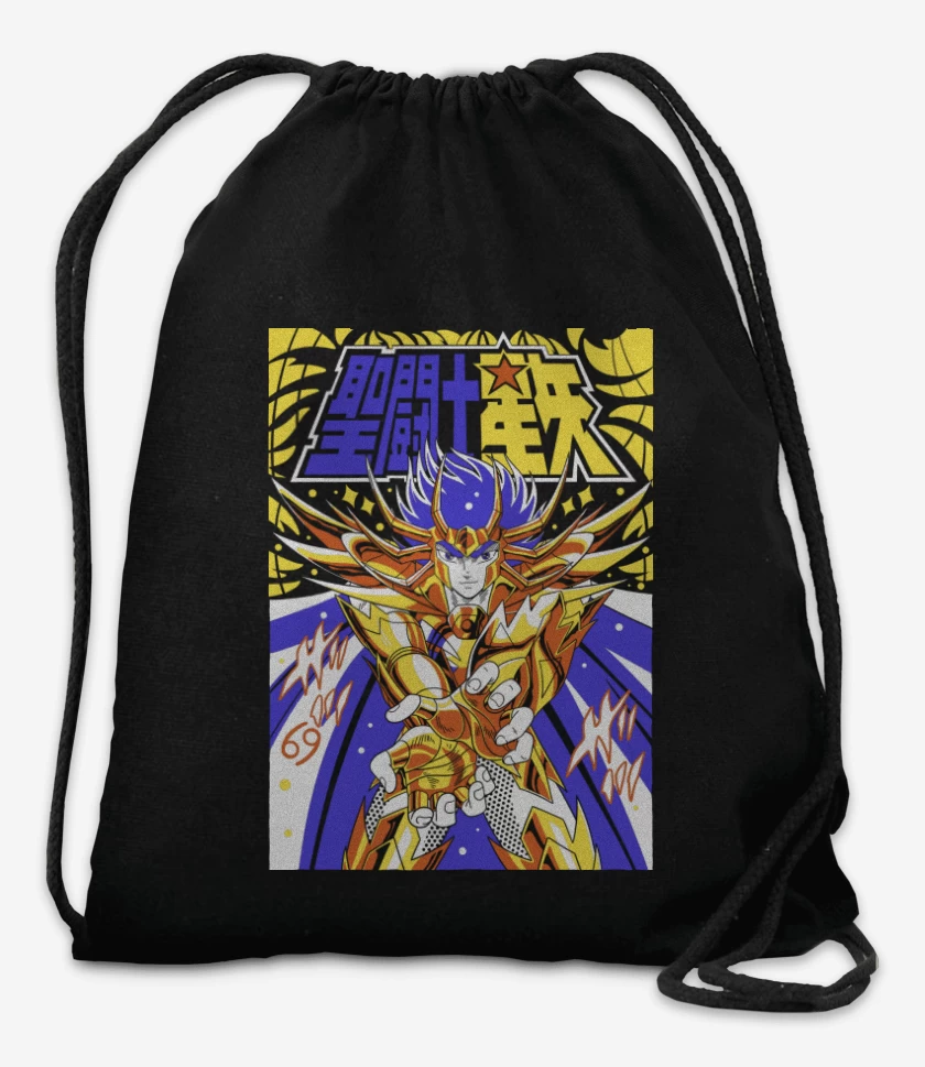 Mochila Negro de Máscara de Muerte de Cáncer N