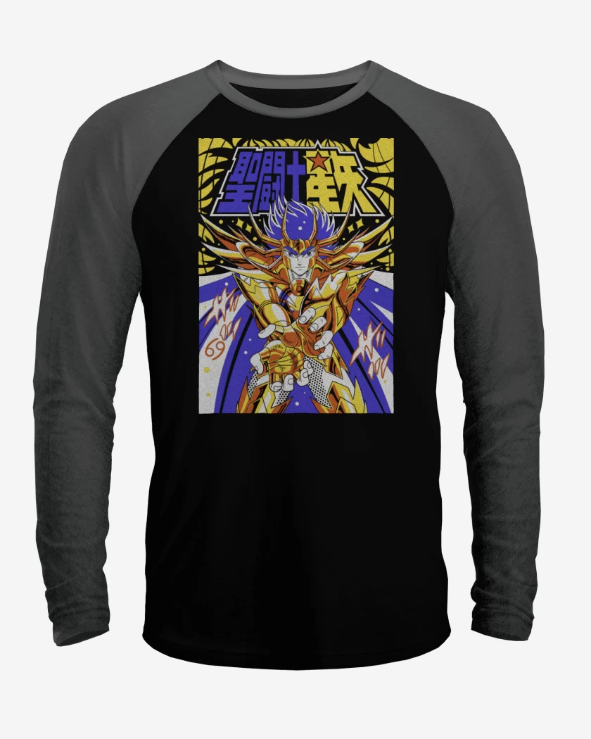 Polera Raglan Máscara de Muerte de Cáncer N