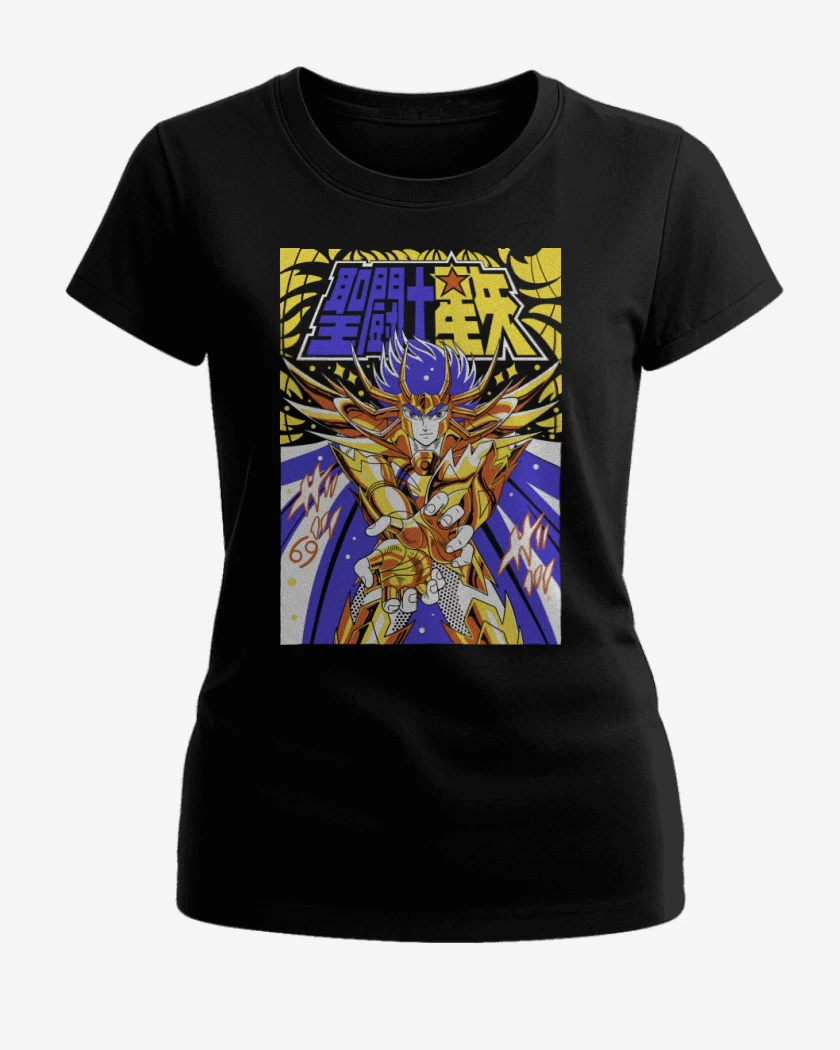 Polera de Mujer Negro de Máscara de Muerte de Cáncer N