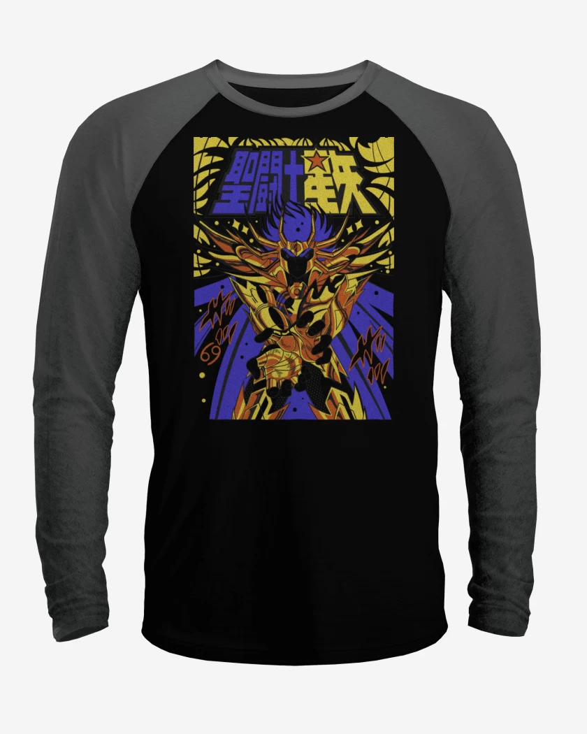 Polera Raglan Máscara de Muerte de Cáncer B
