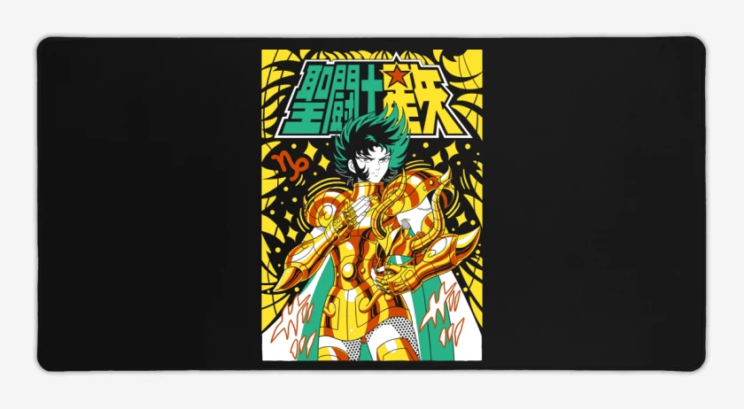 Mouse pad Gamer Negro de Shura de Capricornio N