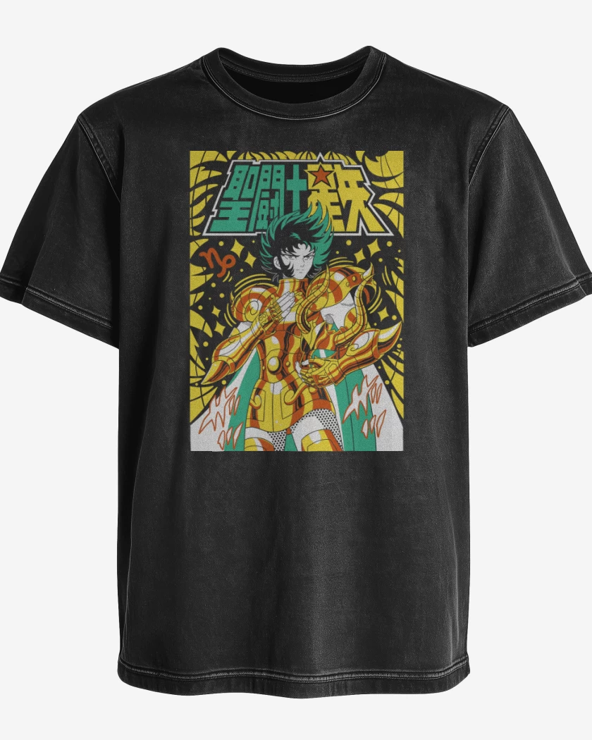 Polera desgastada Negro de Shura de Capricornio N