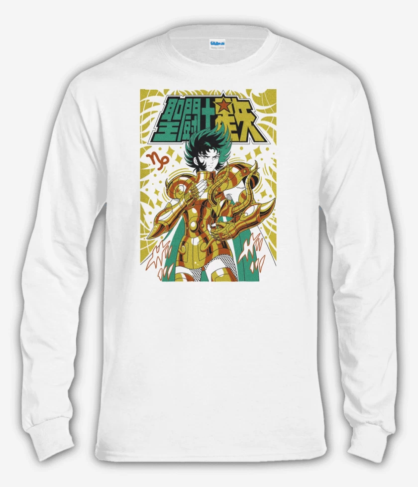 Polera manga larga Blanco de Shura de Capricornio B