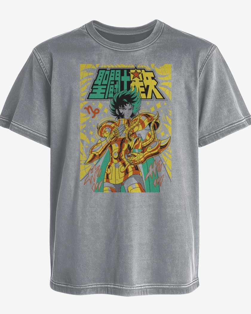 Polera desgastada Gris Melange de Shura de Capricornio B