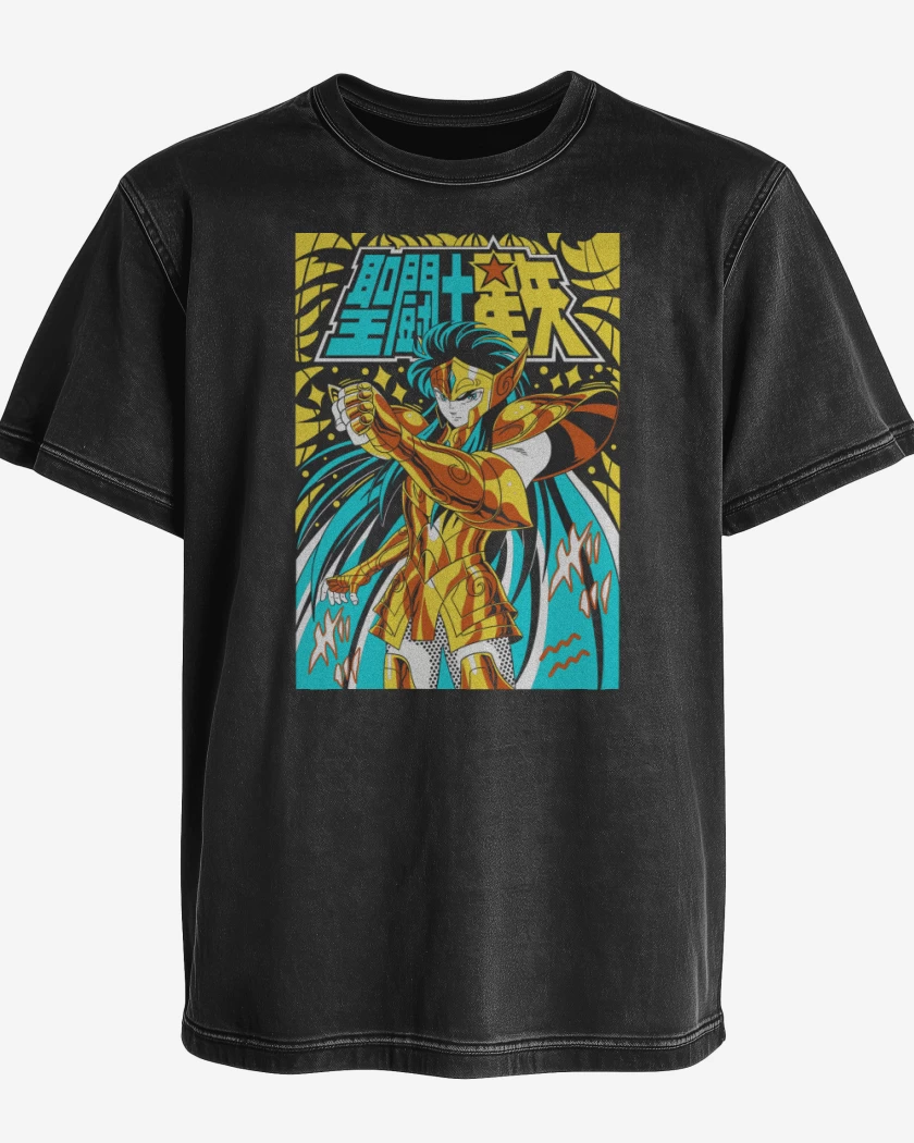 Polera desgastada Camus de Acuario N