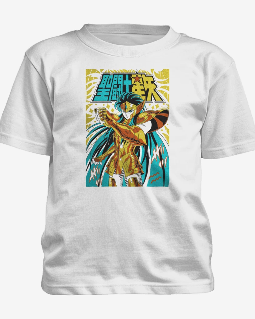 Polera de niño Blanco de Camus de Acuario