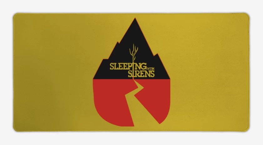 Mouse pad Gamer Amarillo de Sleeping with sirens