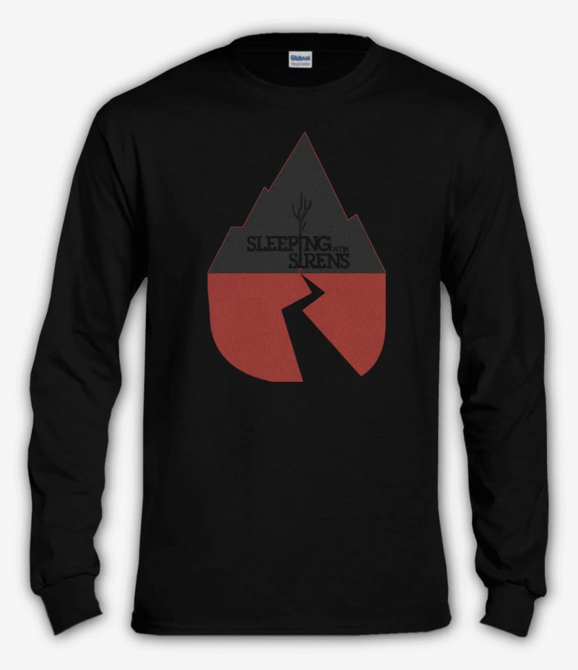 Polera manga larga Negro de Sleeping with sirens