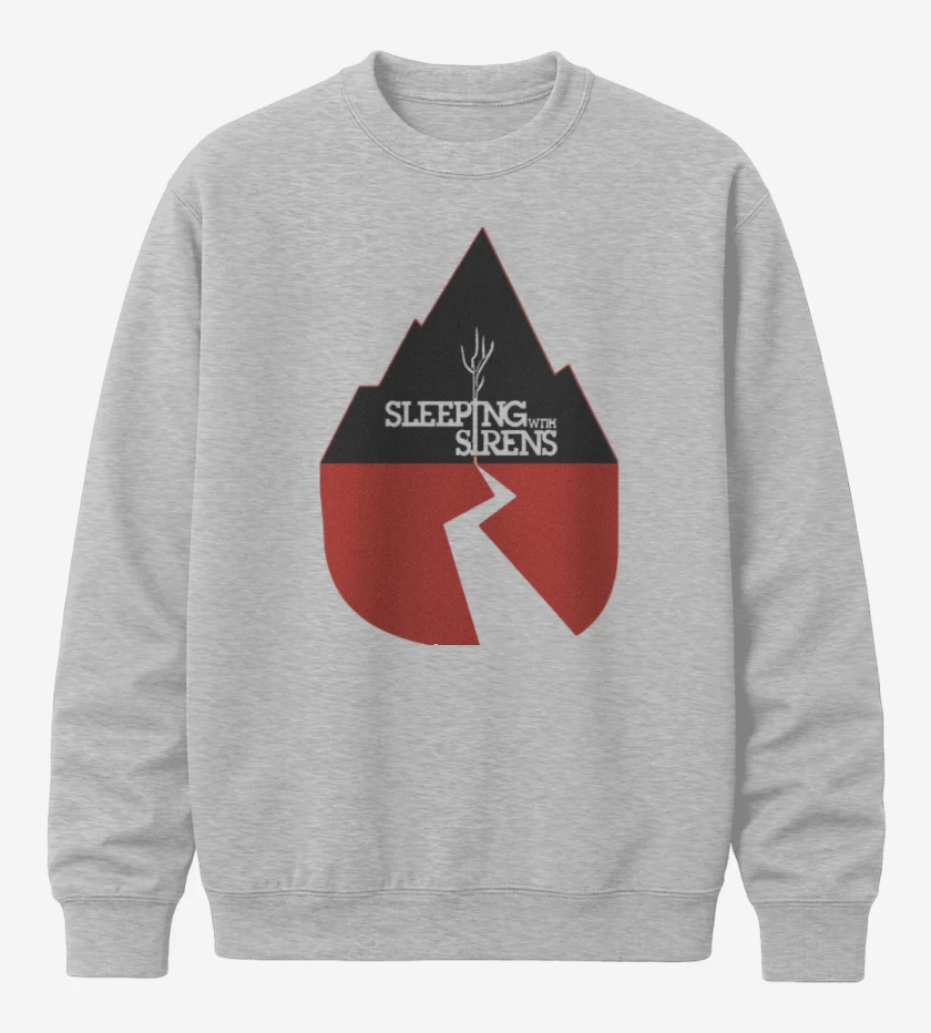 Poleron polo Gris Melange de Sleeping with sirens