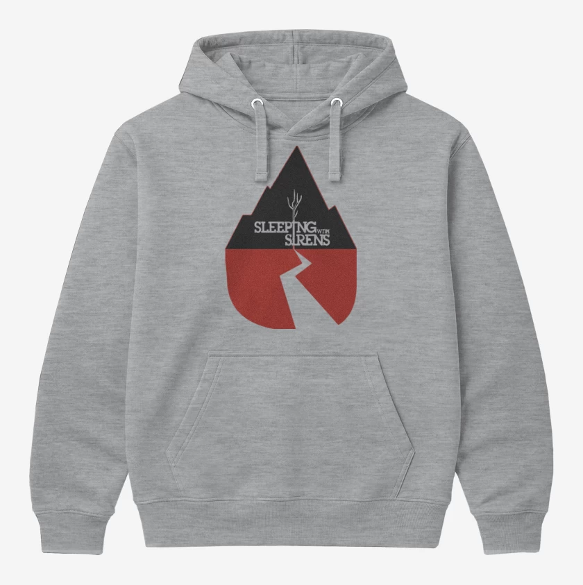 Polerón Canguro Gris Melange de Sleeping with sirens
