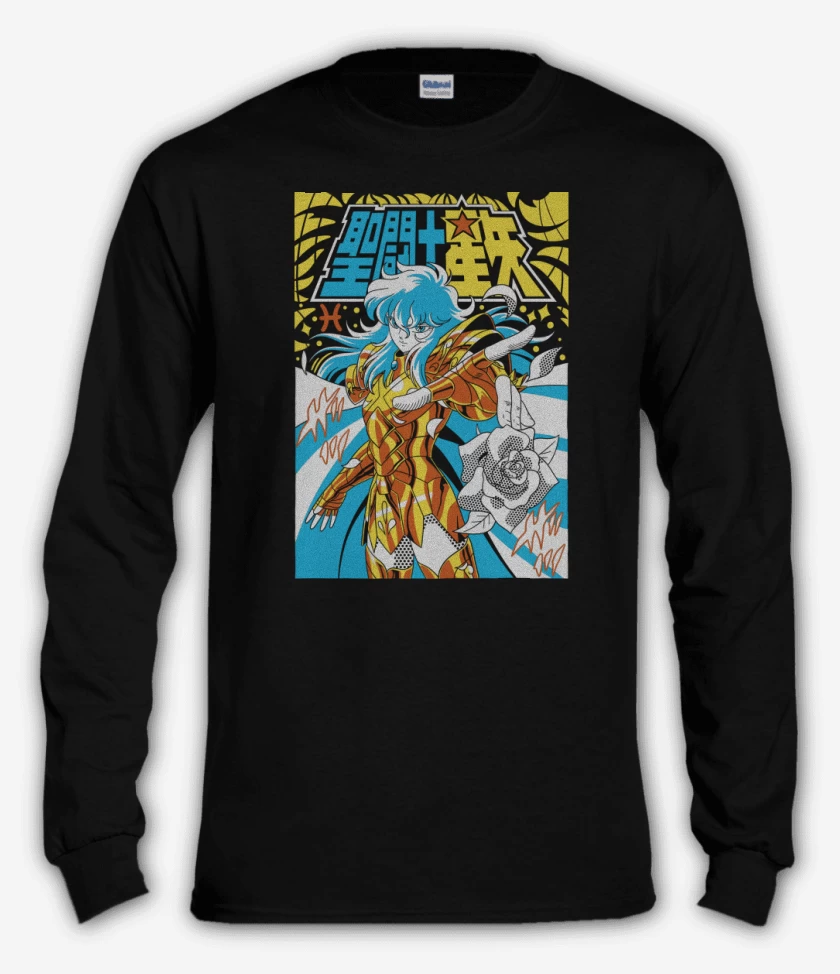 Polera manga larga Negro de Afrodita de Piscis N