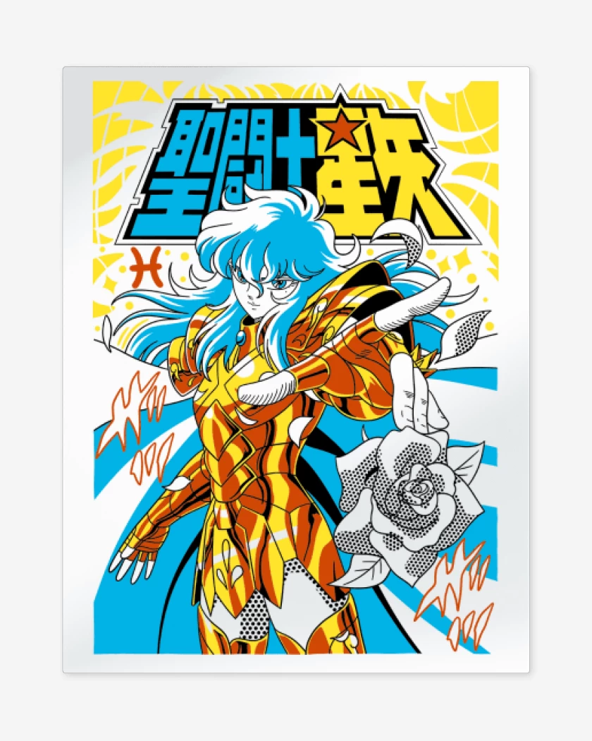 Print metalico Blanco de Afrodita de Piscis B