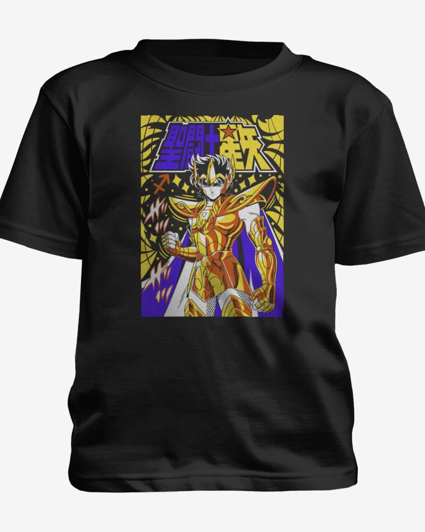 Polera de niño Negro de Aioria de Leo N