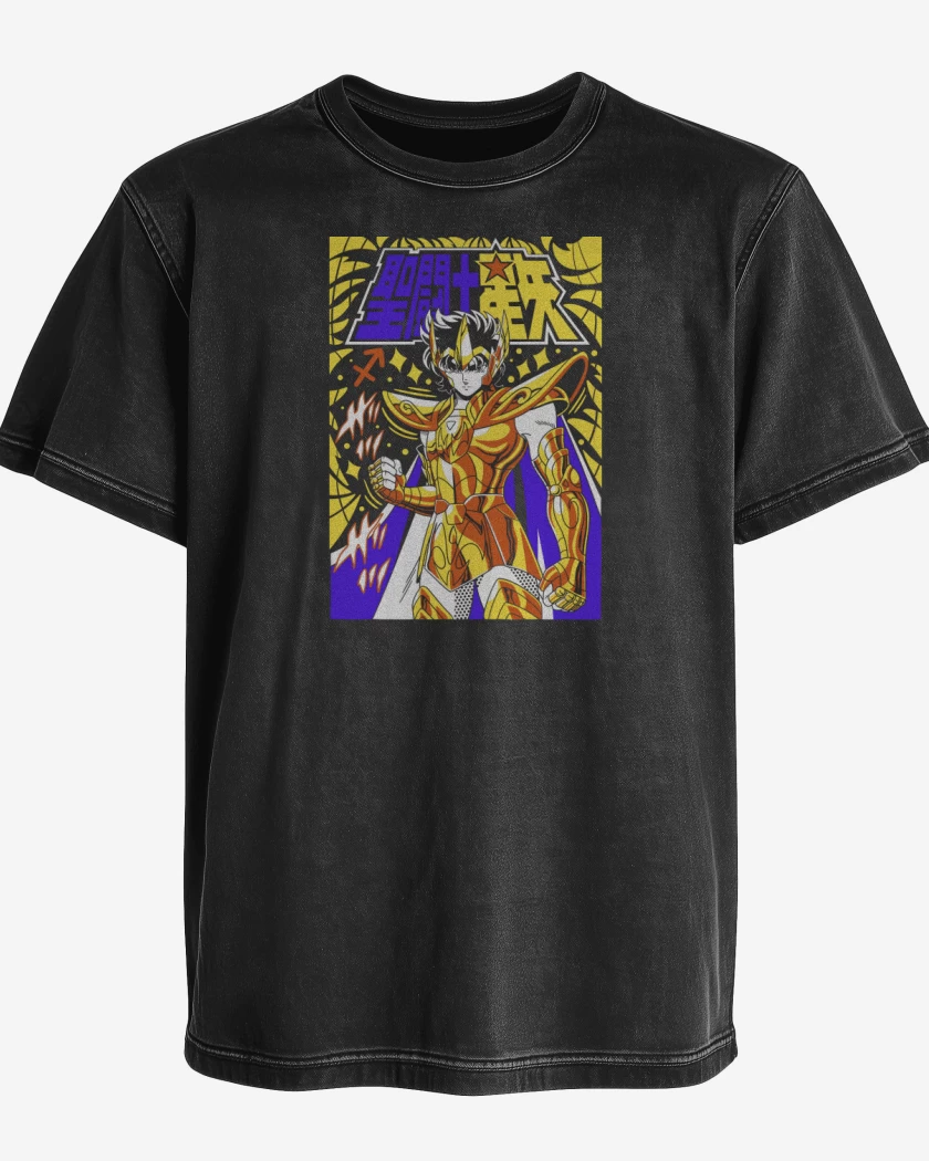 Polera desgastada Aioria de Leo N