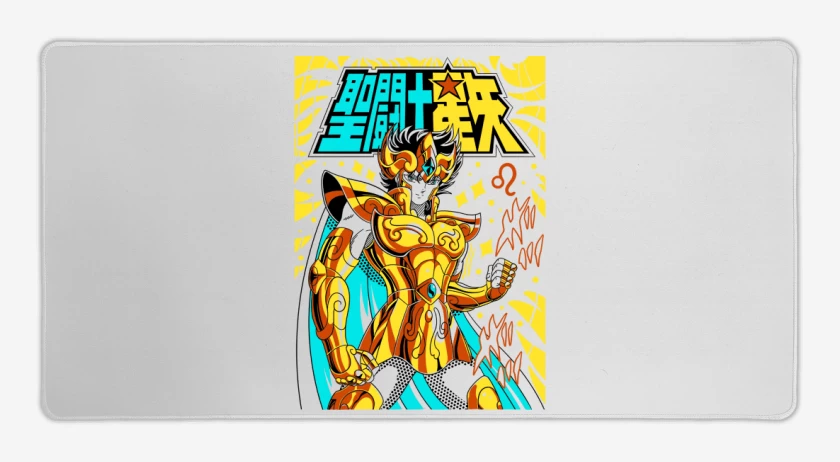 Mouse pad Gamer Blanco de Aioria de Leo B