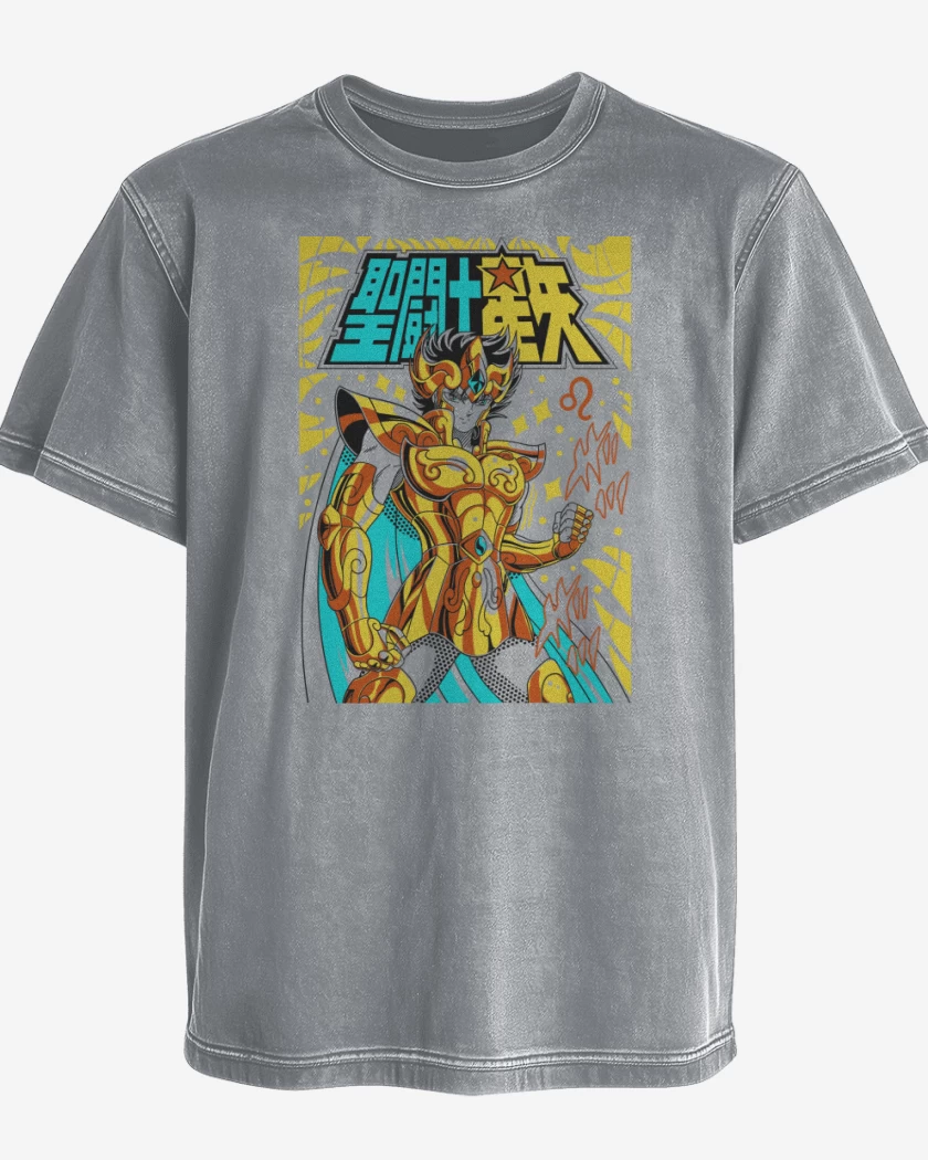 Polera desgastada Aioria de Leo B
