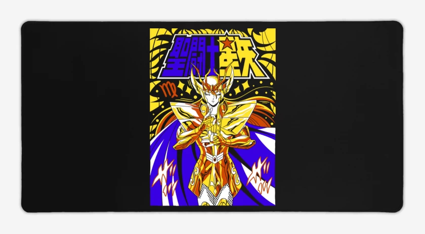 Mouse pad Gamer Negro de Shaka de Virgo N
