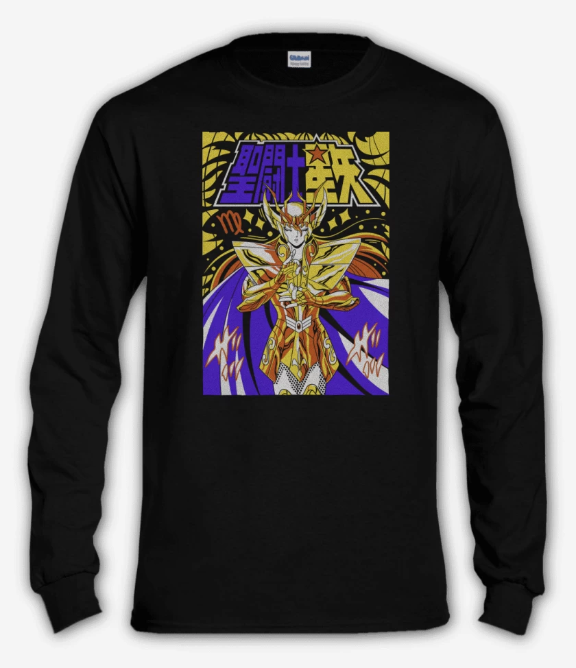Polera manga larga Negro de Shaka de Virgo N