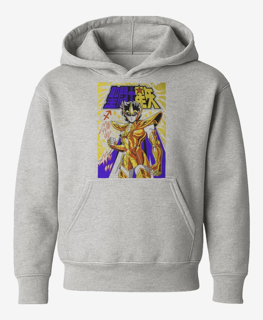 Poleron de niño Gris Melange de Aioros de Sagitario B