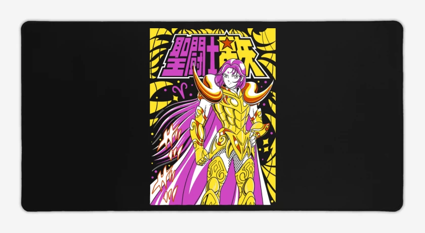 Mouse pad Gamer Negro de Mu de Aries N
