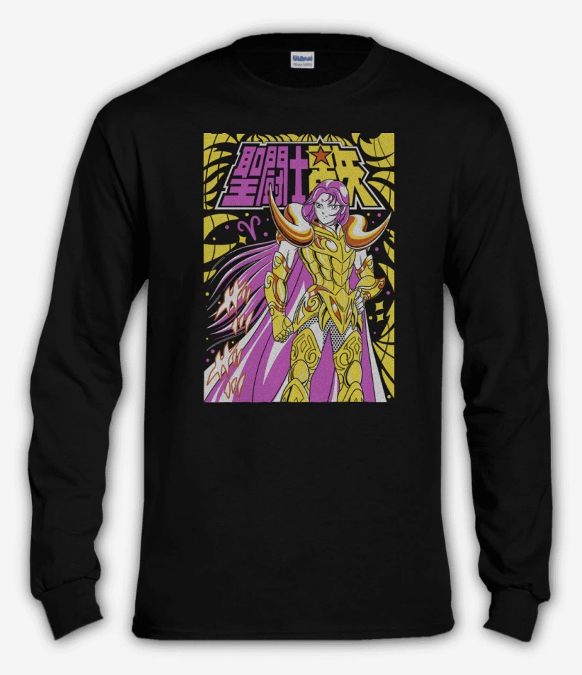 Polera manga larga Negro de Mu de Aries N