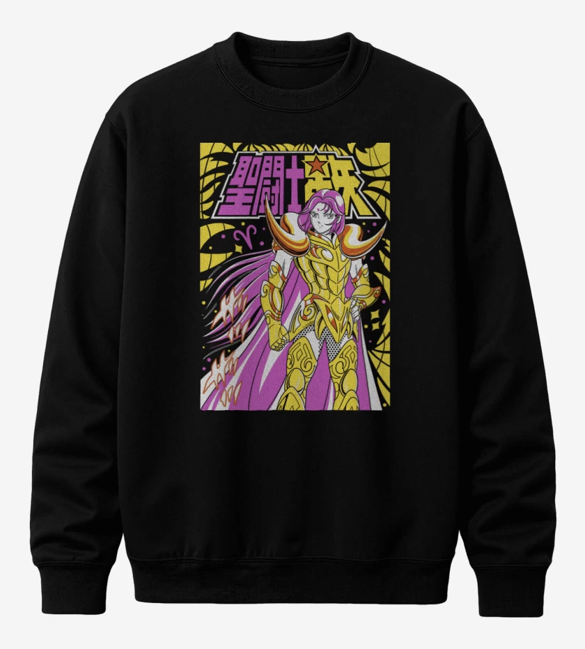 Poleron polo Negro de Mu de Aries N