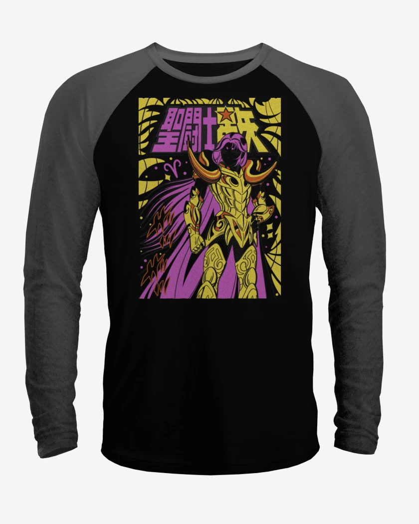 Polera Raglan Negro / Negro Heather de Mu de Aries B