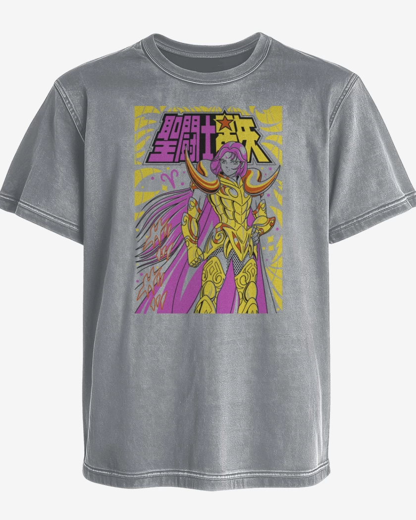 Polera desgastada Gris Melange de Mu de Aries B