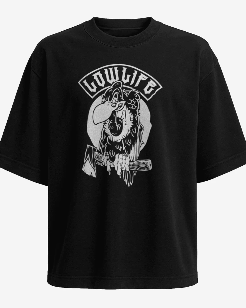 Polera Oversize Negro de Carroñero