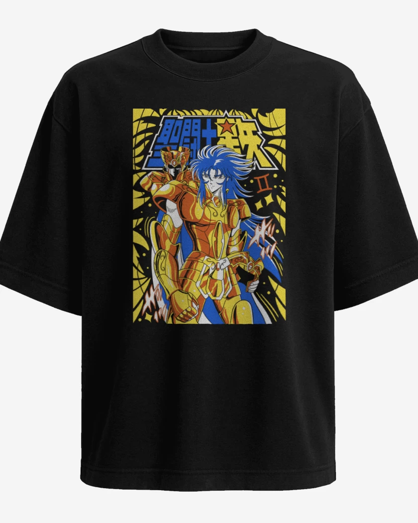 Polera Oversize Negro de Saga de Géminis N