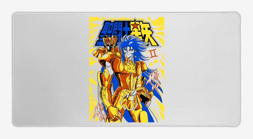 Mouse pad Gamer Blanco de Saga de Géminis B