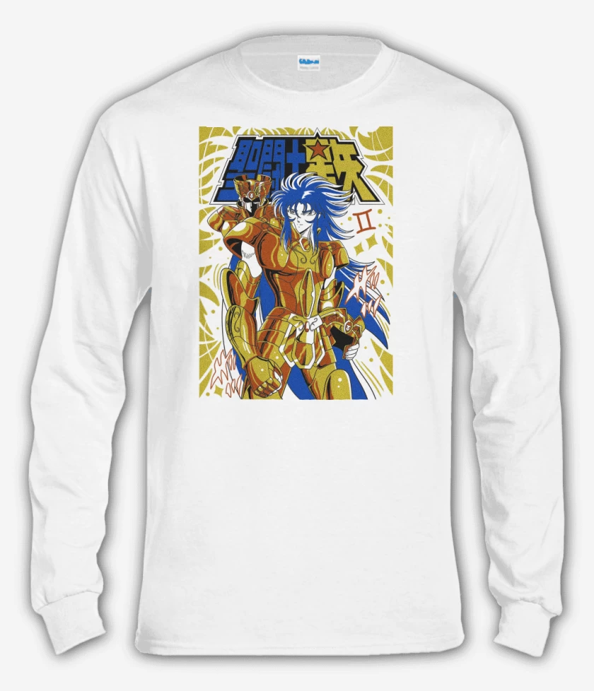 Polera manga larga Blanco de Saga de Géminis B