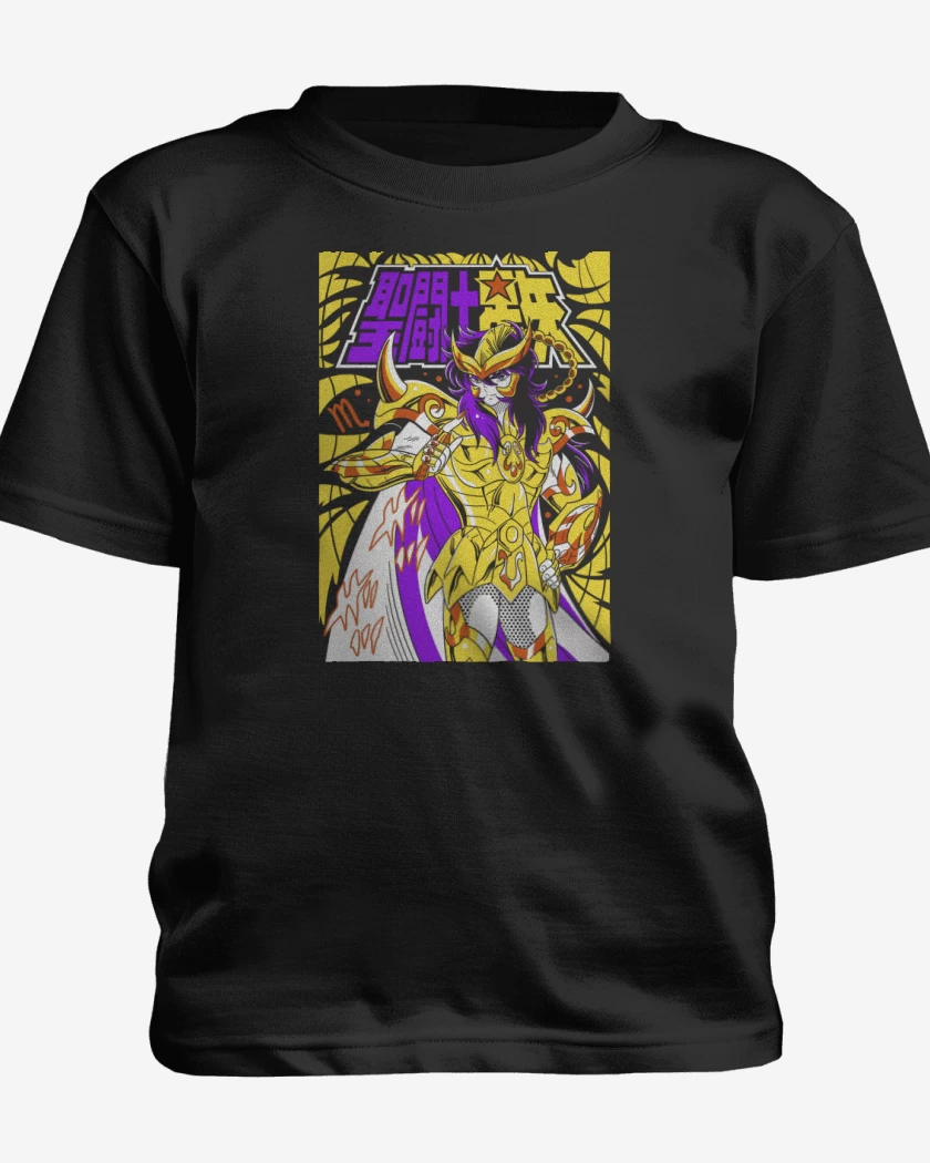 Polera de niño Negro de Milo de Escorpio N