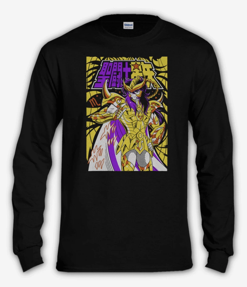 Polera manga larga Negro de Milo de Escorpio N