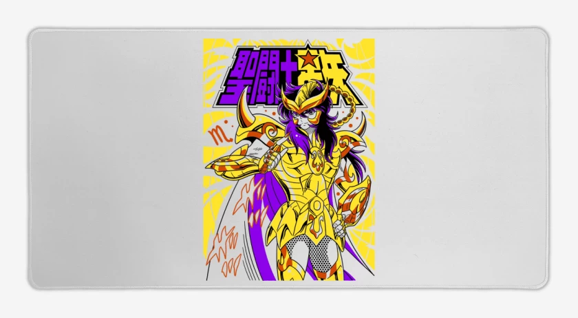 Mouse pad Gamer Blanco de Milo de Escorpio B