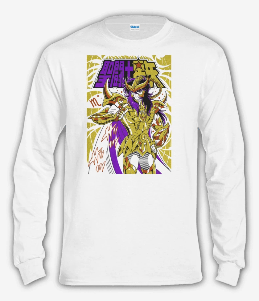 Polera manga larga Blanco de Milo de Escorpio B