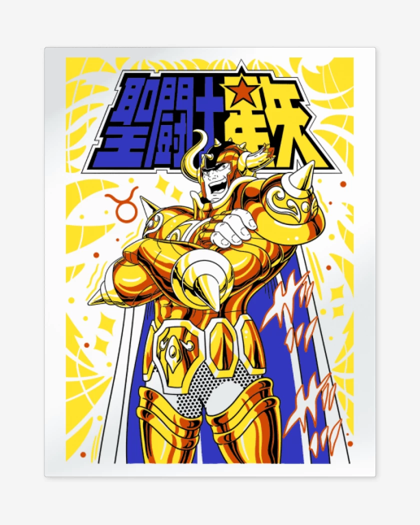 Print metalico Blanco de Aldebarán de Tauro B