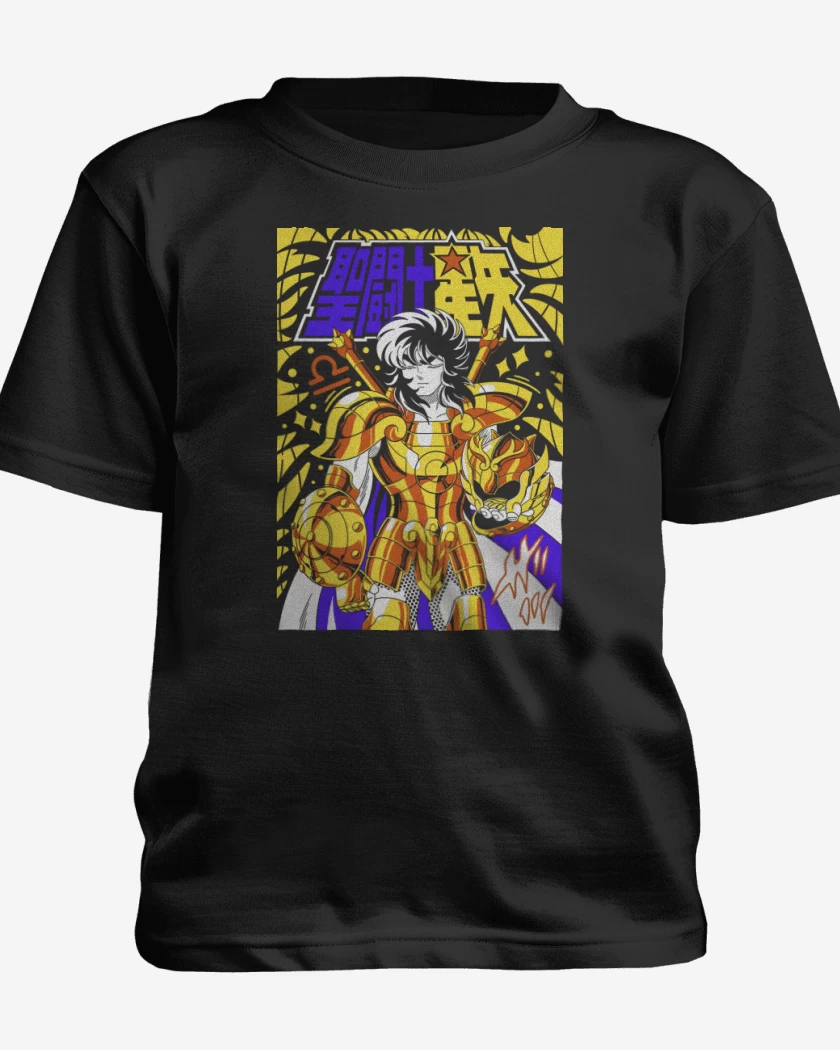 Polera de niño Negro de Dohko de Libra N