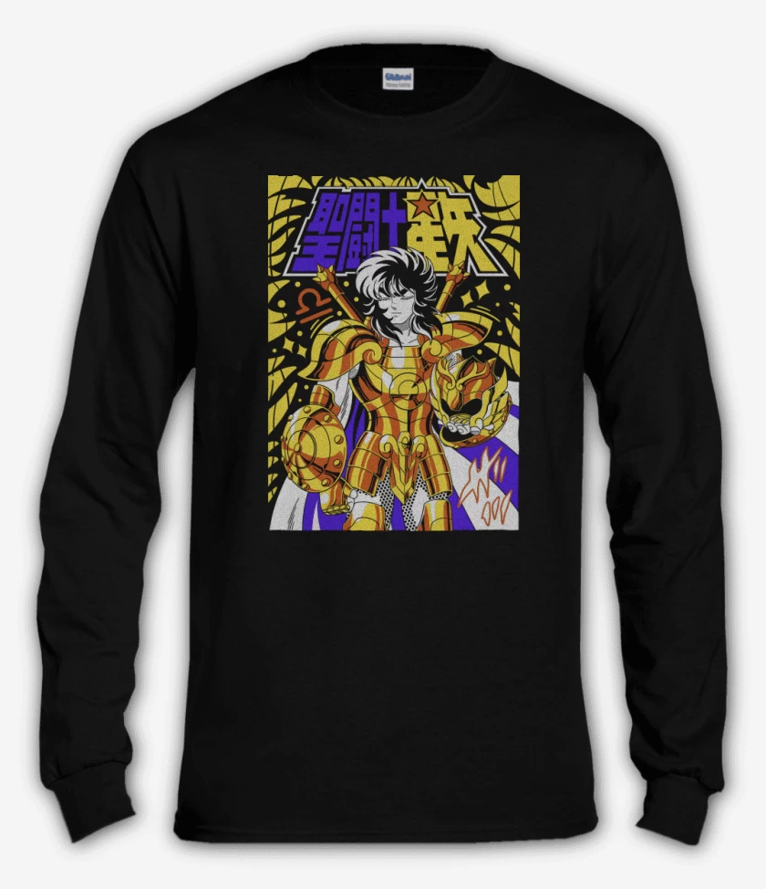 Polera manga larga Negro de Dohko de Libra N